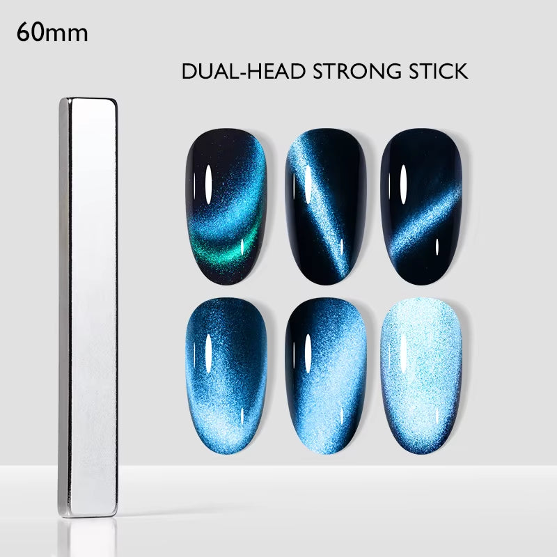 5 in 1 Nail Art Magnet Stick with Sleeve Cat Magnetic Gel for Nail Gel Polish Line Strip Multi-Function Magnet Board Nail Tool